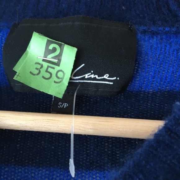 100% cashmere LINE The Label stripped sweater, with curved hem, suuuper soft! - Picture 4 of 6